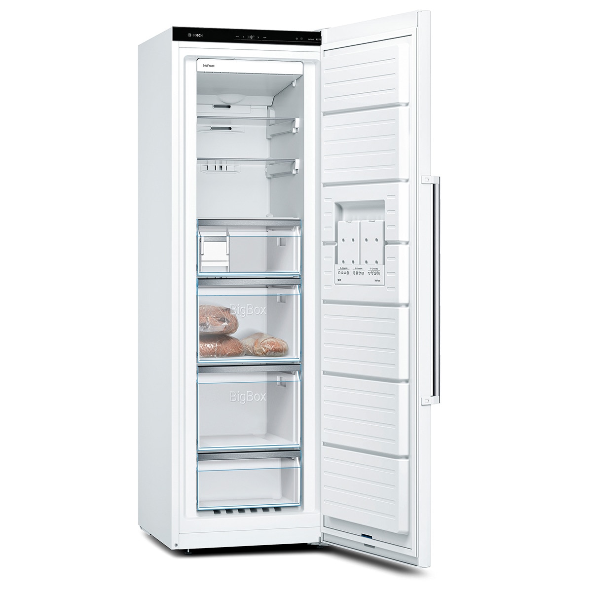 Arca Congeladora Vertical Bosch Série 6 GSN36AWEP No Frost de 186 cm - Branco Branco-2