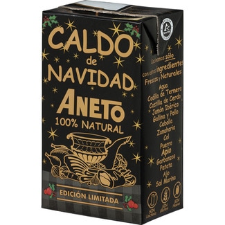 caldo de Navidad 100% natural sin gluten y sin lactosa envase 1 l - Aneto