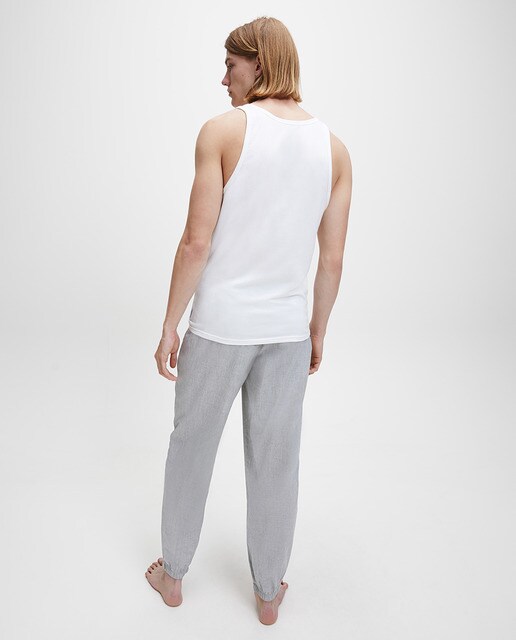 Pack dos camisetas interiores de hombre Calvin Klein blancas de manga corta  · Calvin Klein · El Corte Inglés