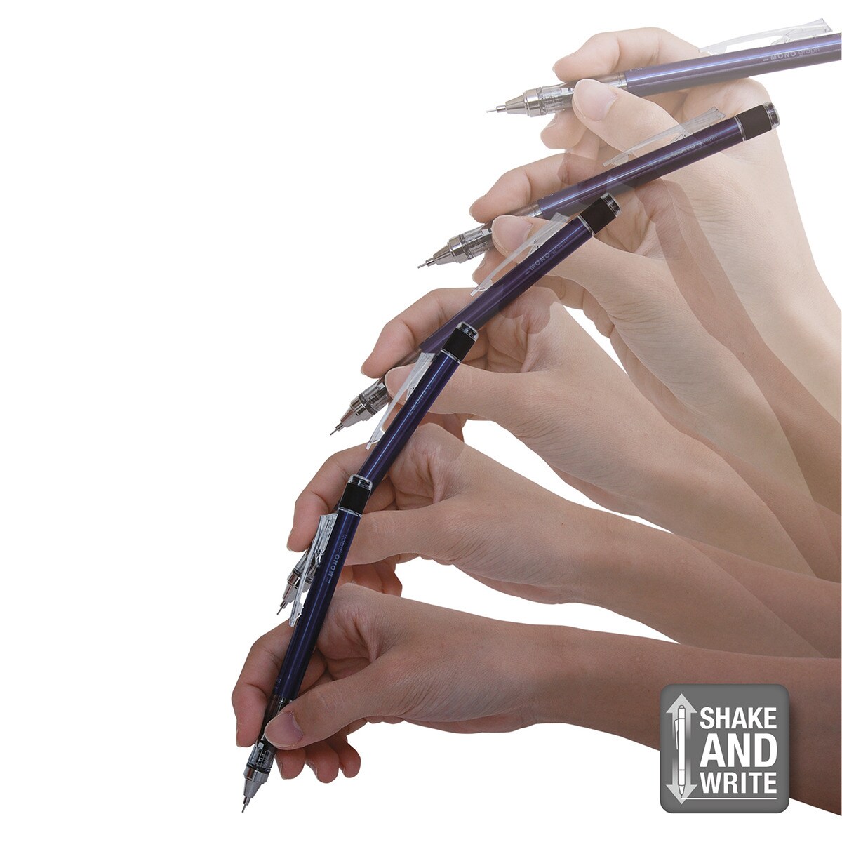 Lapiseira profissional MONO Graph 0,5 mm preta, azul e branca Multicolor-3