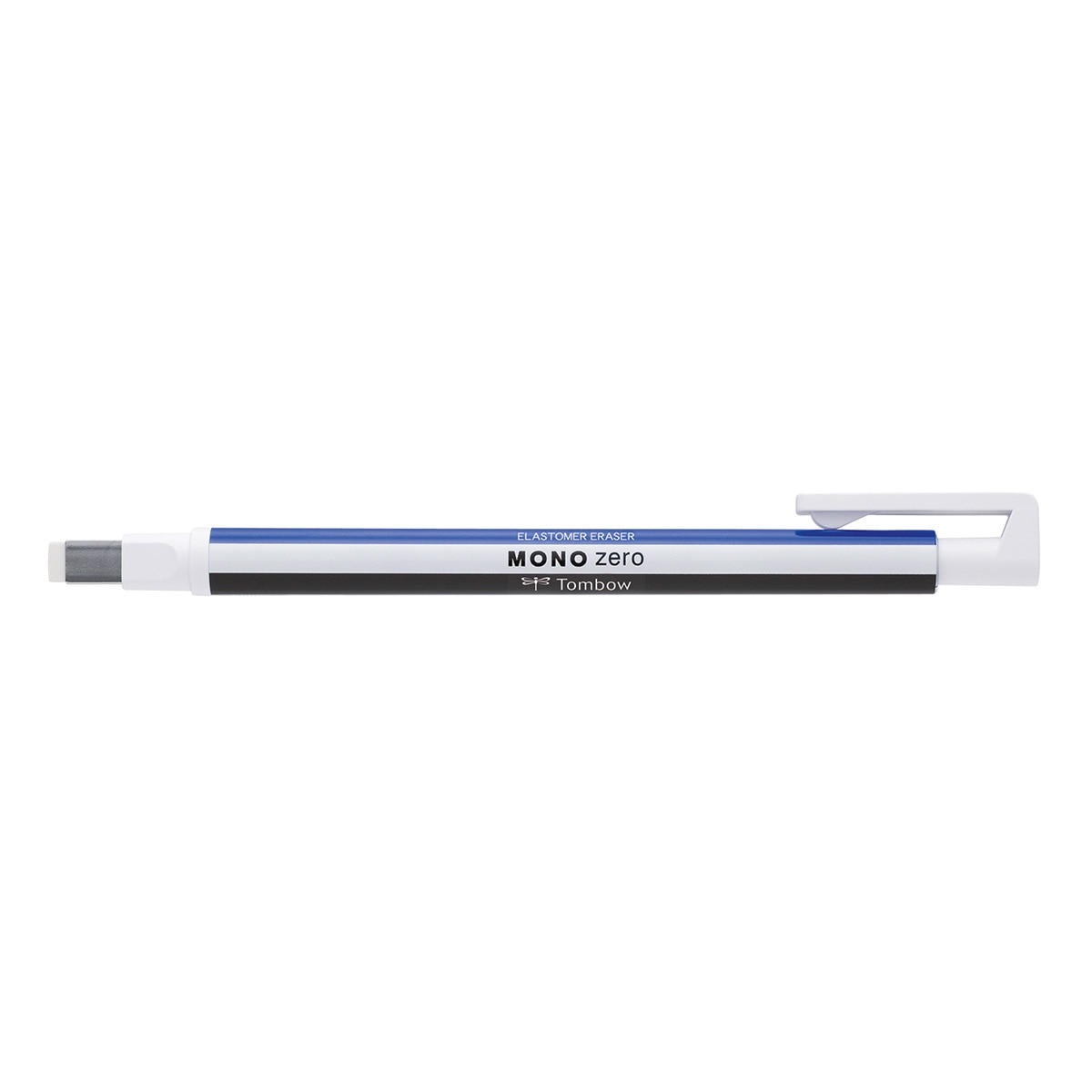 Imagen 0 de Portagomas Precisión MONO ZERO Punta Rectangular Tombow Blanco, Azul y Negro