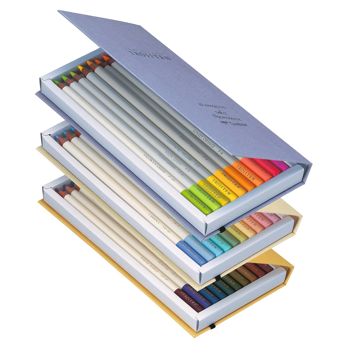 Estojo de 30 lápis de cor Irojiten Tomo III Paisagem azul-marinho Multicolor-3