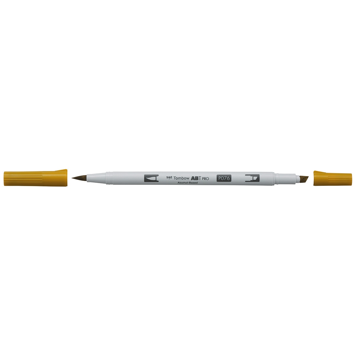 Marcador Dual Brush ABT PRO Base de álcool de ponta dupla Green Ochre 076 Ocre-2