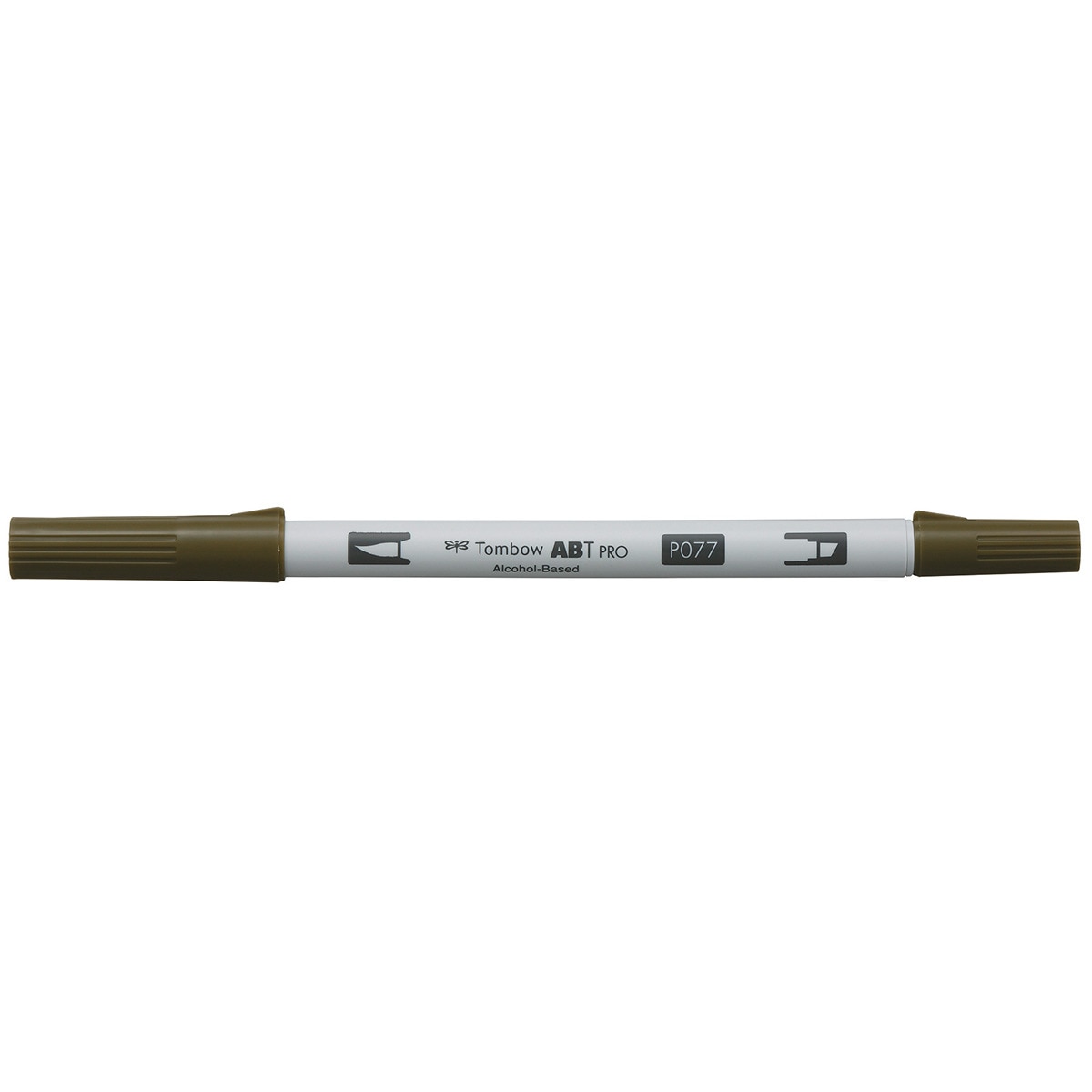 Marcador Dual Brush ABT PRO Base de álcool de ponta dupla Antique Bronze 077 Bronze-1
