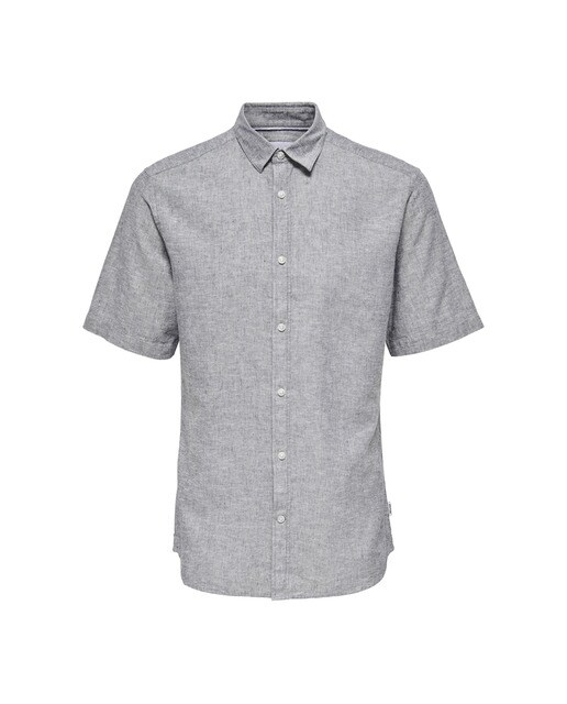 Camisa de manga corta lino de hombre · Only \u0026 Sons · El Corte Inglés