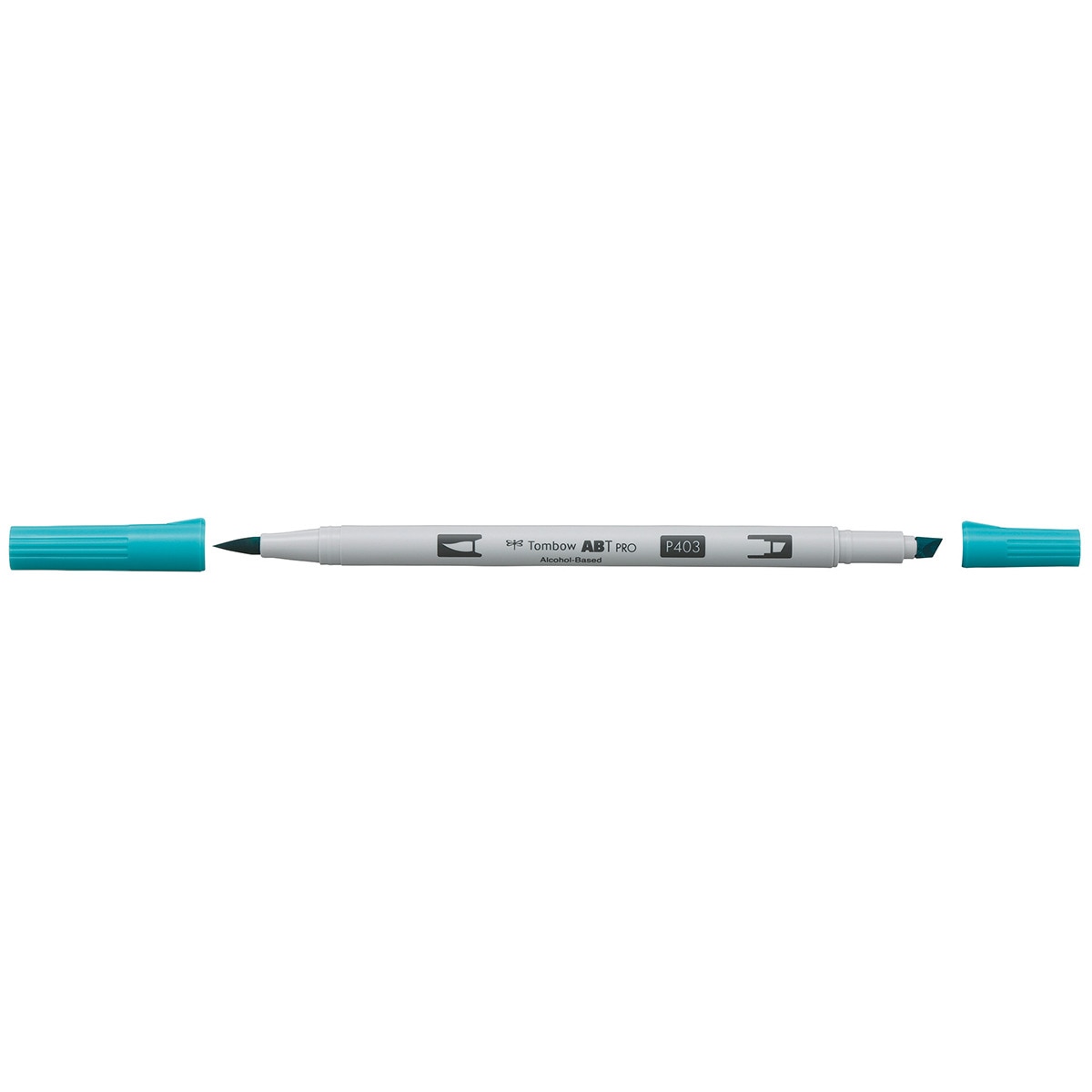 Marcador Dual Brush ABT PRO Base de álcool de ponta dupla Bright Blue 403 Azul-2