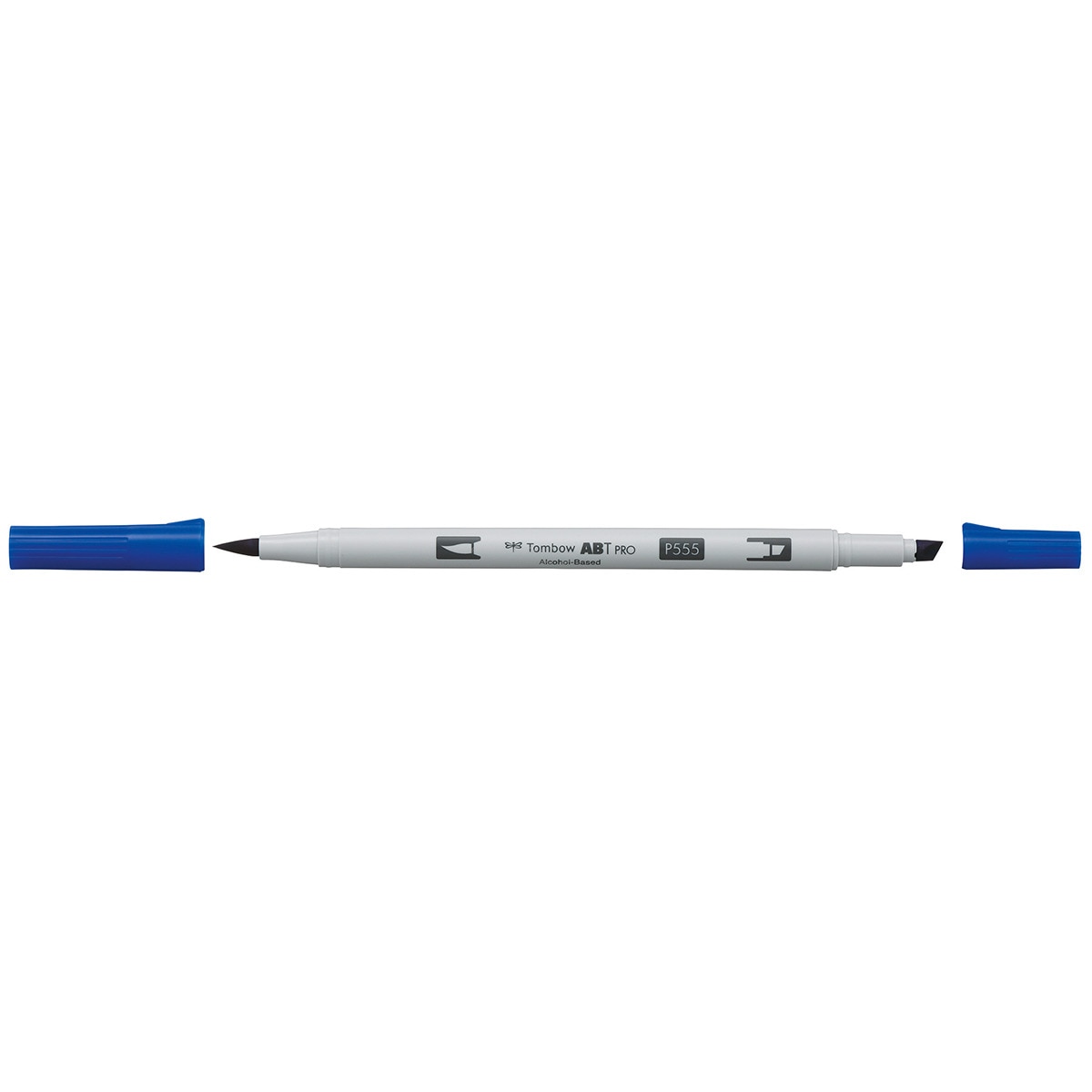 Rotulador Dual Brush ABT PRO Base Alcohol Doble Punta Tombow Ultramarine 555 Azul-2