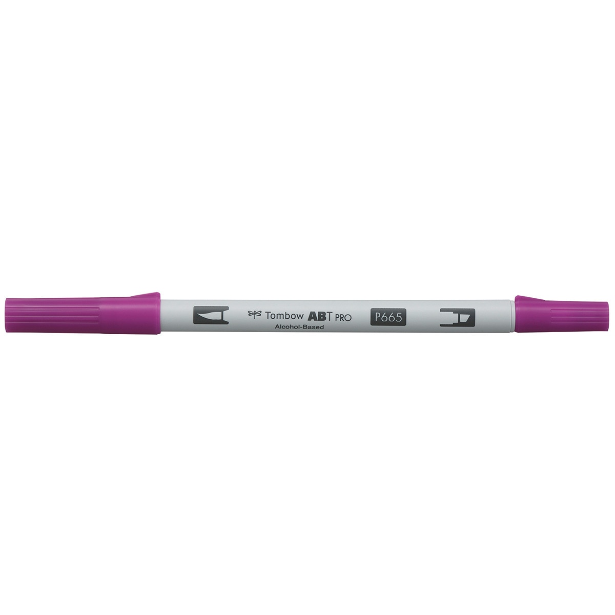 Marcador Dual Brush ABT PRO Base de álcool de ponta dupla Purple 665 Roxo-1