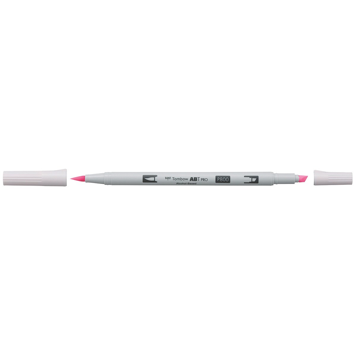 Marcador Dual Brush ABT PRO Base de álcool de ponta dupla Baby Pink 800 Rosa-2