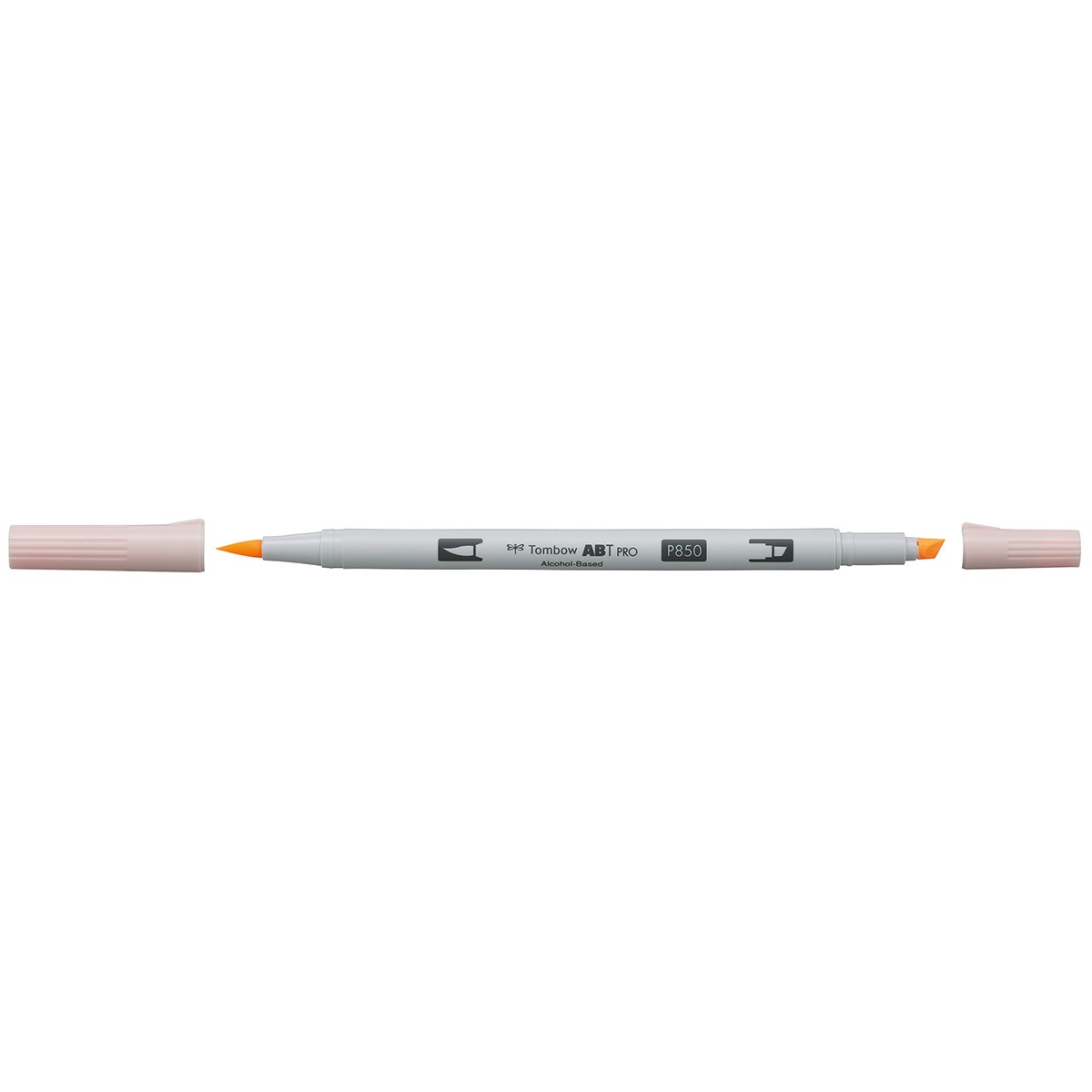 Marcador Dual Brush ABT PRO Base de álcool de ponta dupla Flesh 850 Laranja-2