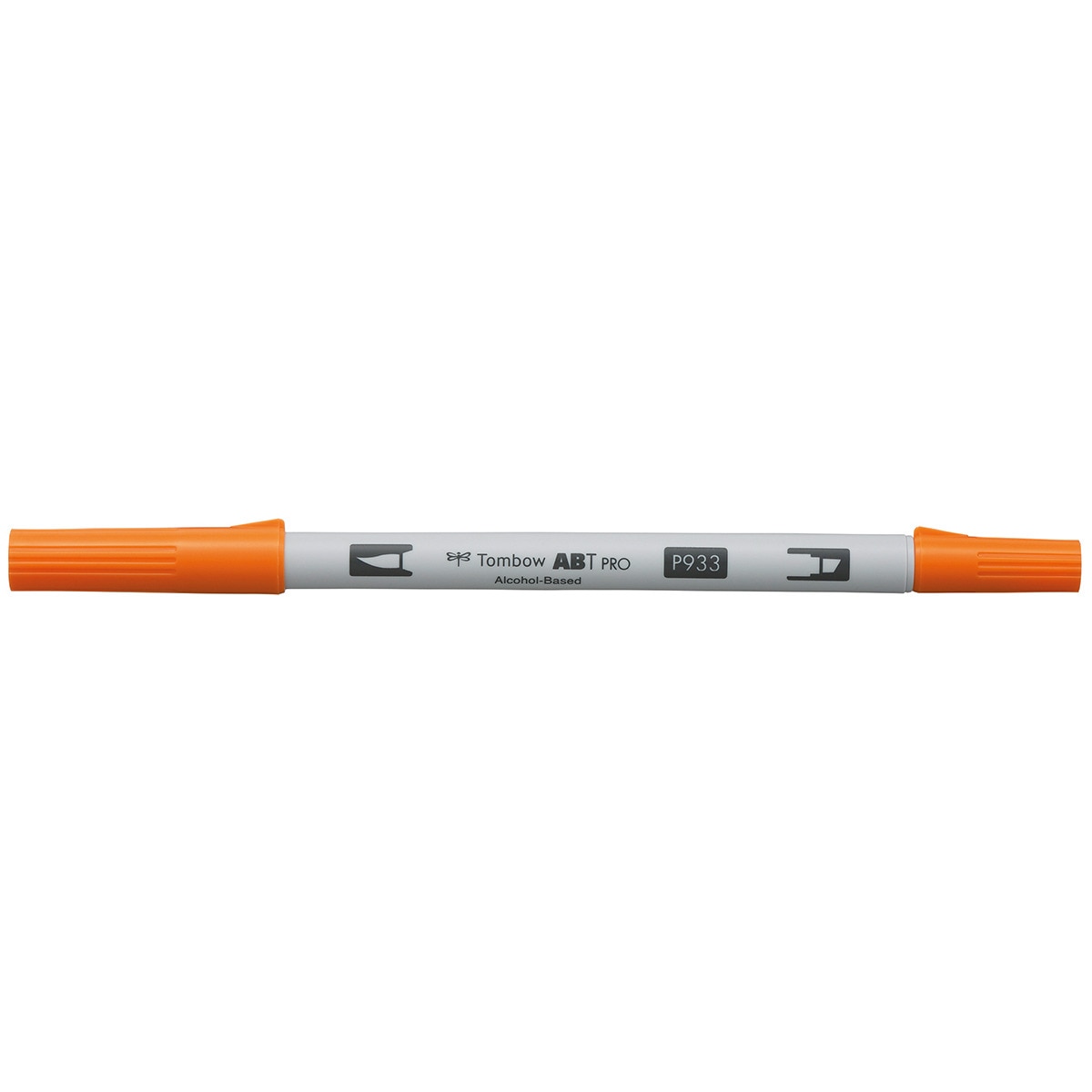 Marcador Dual Brush ABT PRO Base de álcool de ponta dupla Orange 933 Laranja-1