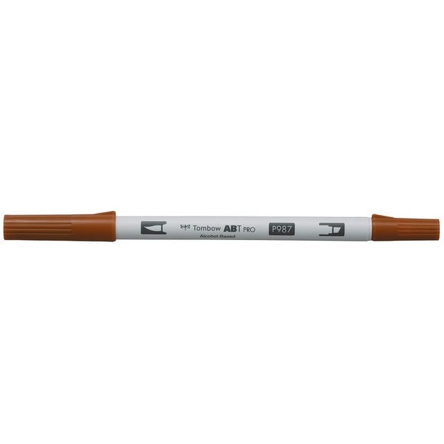 Imagem 0 de Marcador Dual Brush ABT PRO Base de álcool de ponta dupla Bronze 987