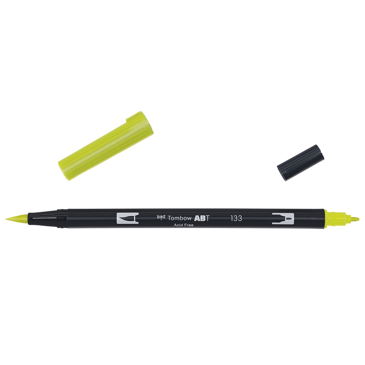 Marcador Dual Brush ABT de ponta dupla aguarelável Chartreuse 133 Verde-2