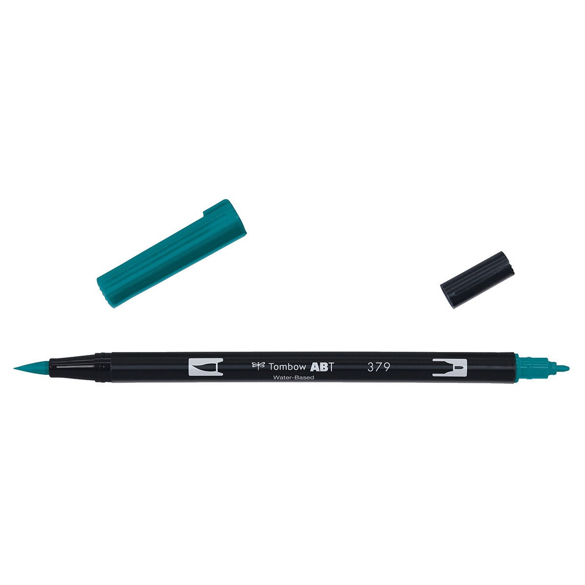 Marcador Dual Brush ABT de ponta dupla aguarelável Verde Jade 379 Jade-2