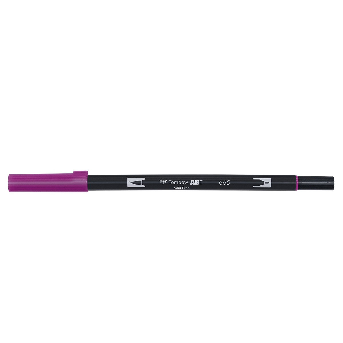 Marcador Dual Brush ABT de ponta dupla aguarelável Purple 665 Roxo-1