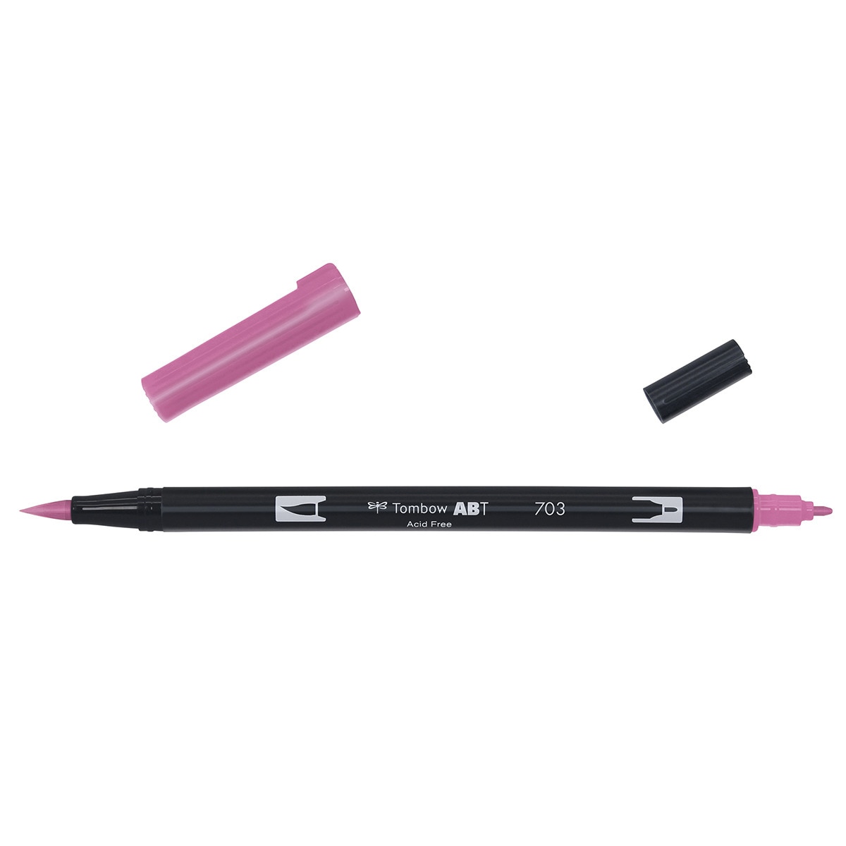 Marcador Dual Brush ABT de ponta dupla aguarelável Pink Rose 703 Rosa-2