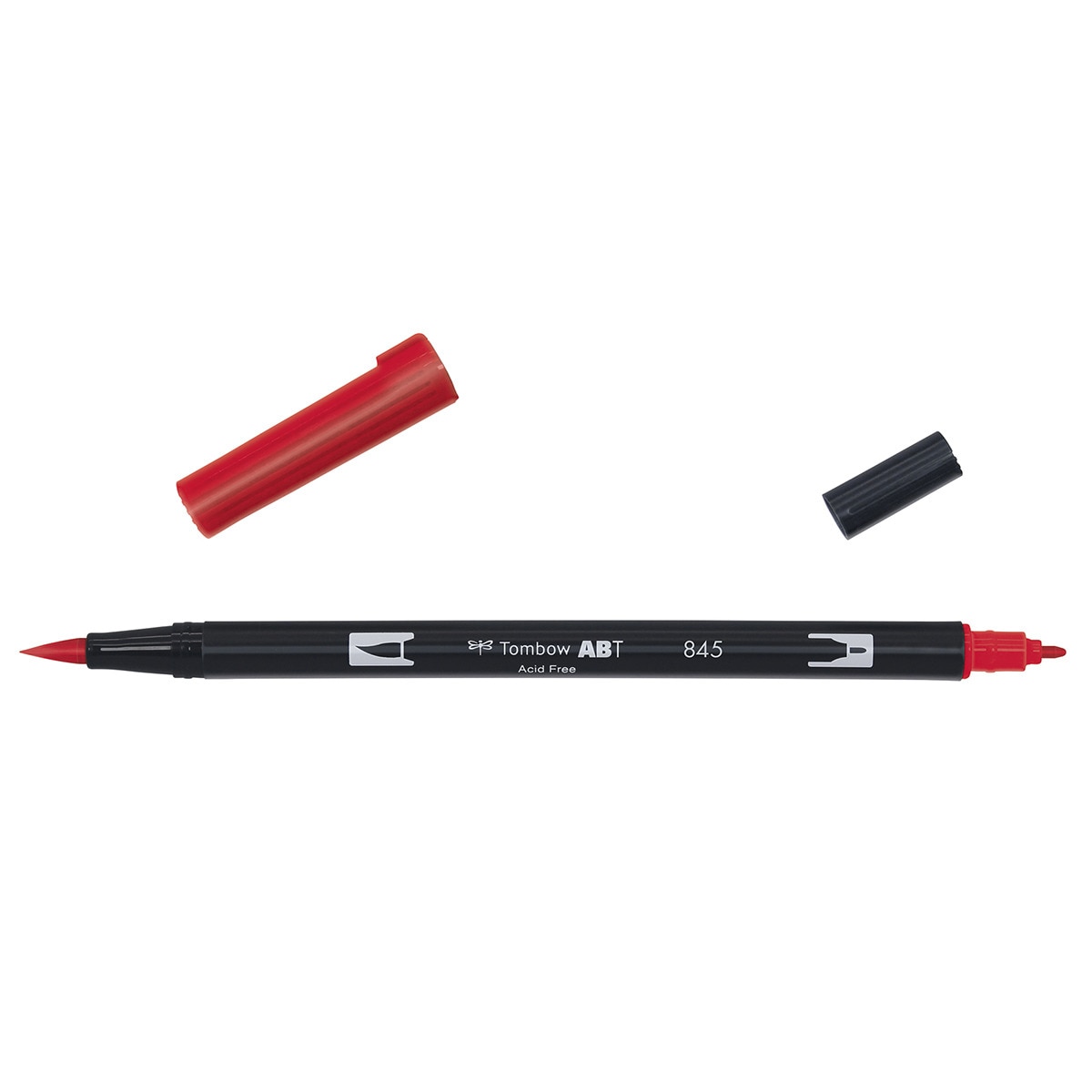 Marcador Dual Brush ABT de ponta dupla aguarelável Carmine 845 Vermelho-2