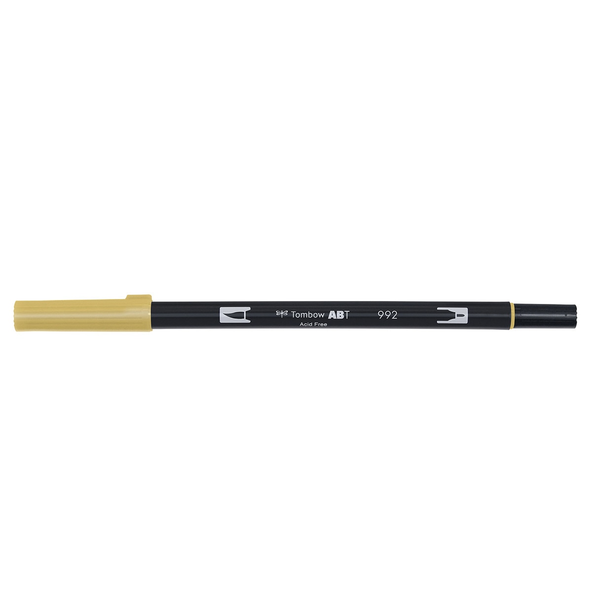 Marcador Dual Brush ABT de ponta dupla aguarelável Sand 992 Areia-1