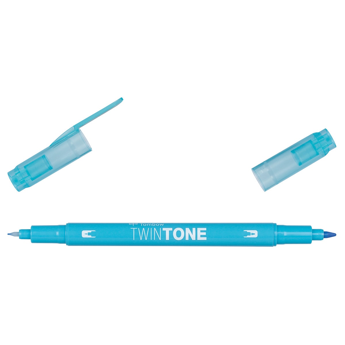 Rotulador Doble Punta TwinTone Base Agua Tombow Light Blue 13 Azul claro-2
