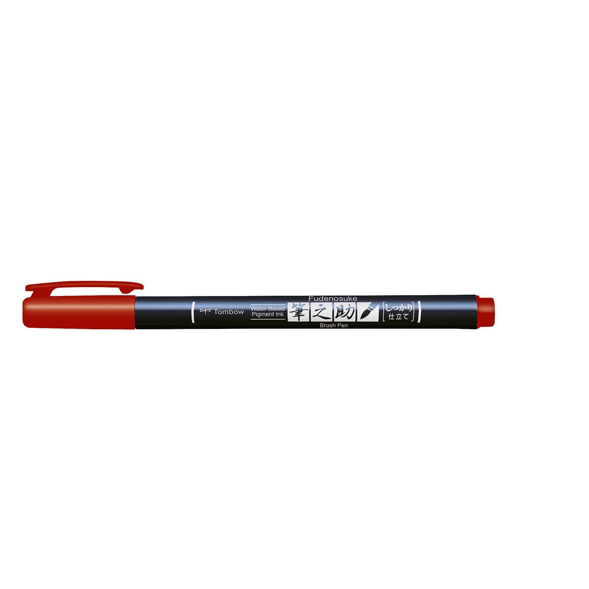 Imagem 0 de Marcador de caligrafia Fudenosuke Base de água com ponta elástica dura vermelho