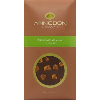 Chocolate de Leite com Avelã embalagem 80 g - Annobon