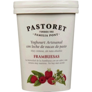 Iogurte Artesanal com Framboesas embalagem 500 g - Pastoret