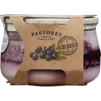 Iogurte com Mirtilos Biológico embalagem 135 g - Pastoret