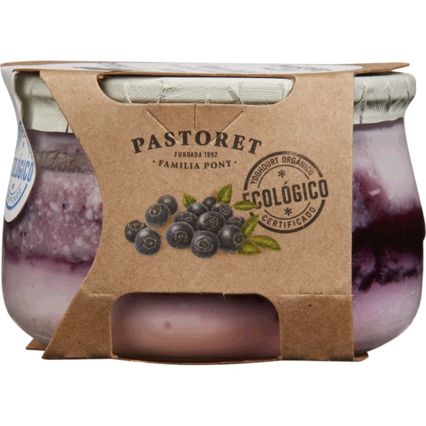 Iogurte com Mirtilos Biológico embalagem 135 g
