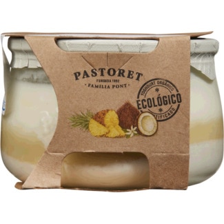 Iogurte com Ananás e Coco Biológico embalagem 135 g - Pastoret