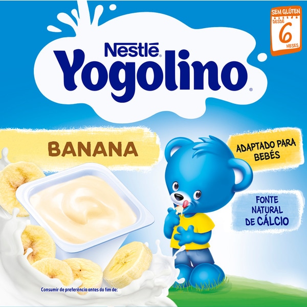 Banana sem Glúten Pack 4 desde 6 Meses embalagem 100 g