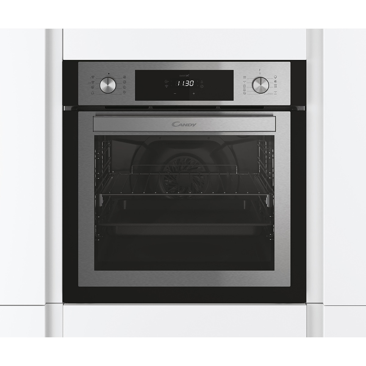 Horno multifunción Candy pirolítico, Aquactiva y Wifi - FCNE886X WIFI Inox-3