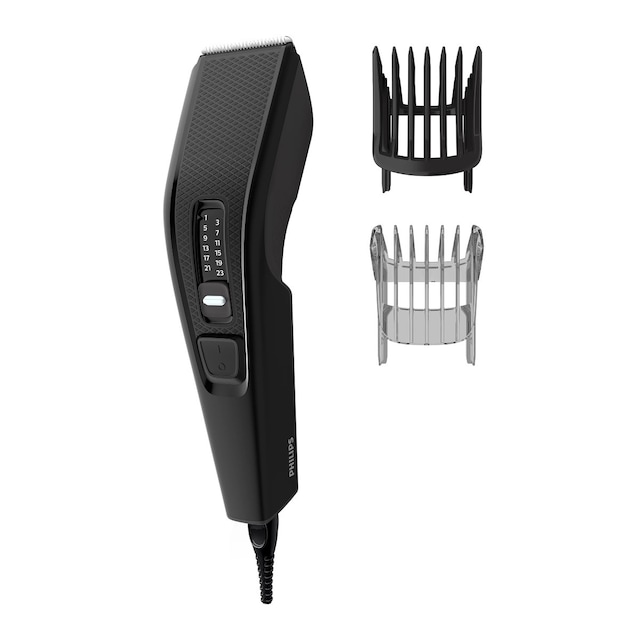 Imagem 0 de Aparador de Cabelo Philips HC3510/15 - Lâminas Aço Inoxidável, Pente para a Barba e Uso com Cabo - Preto
