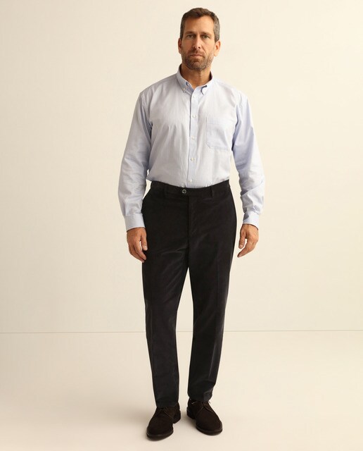 Pantalón de pana de hombre regular azul tallas grandes · Emidio Tucci · El Corte  Inglés