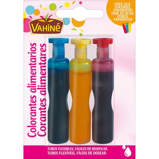 colorantes alimentarios pack 3 unidades 6 ml - Vahine