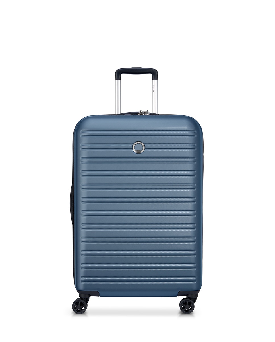 Delsey - Maleta Mediana SEGUR 2.0, Rígida Azul, Con Capacidad De 81,6 L