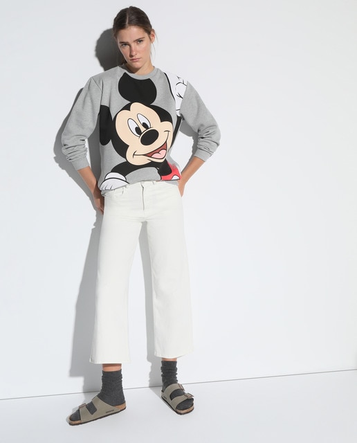 Sudadera De Mujer Con Print Mickey Mouse Y Cuello Redondo Easy Wear El Corte Inglés