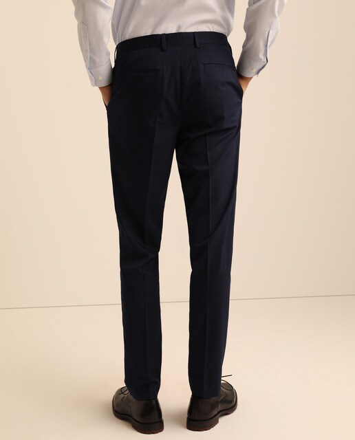 Pantalón Fácil Plancha de traje Easy Wear slim liso azul · Easy Wear · El  Corte Inglés