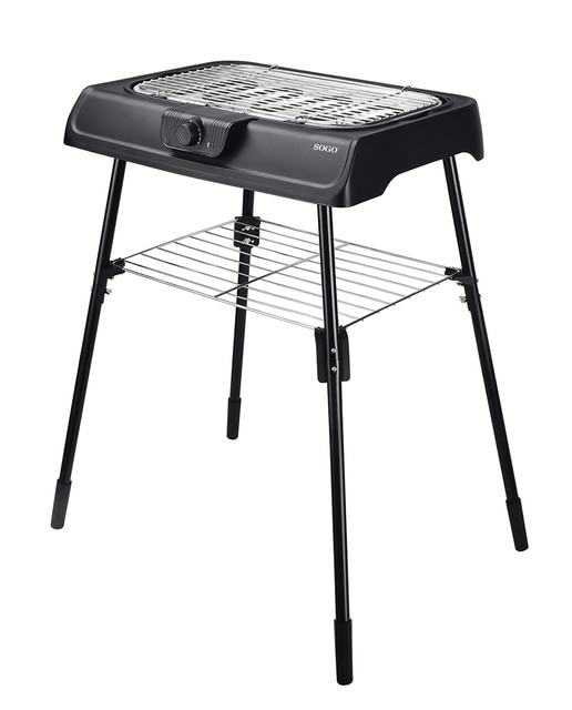 Imagen 0 de 2 en 1 barbacoa grill de mesa y pie 200 w