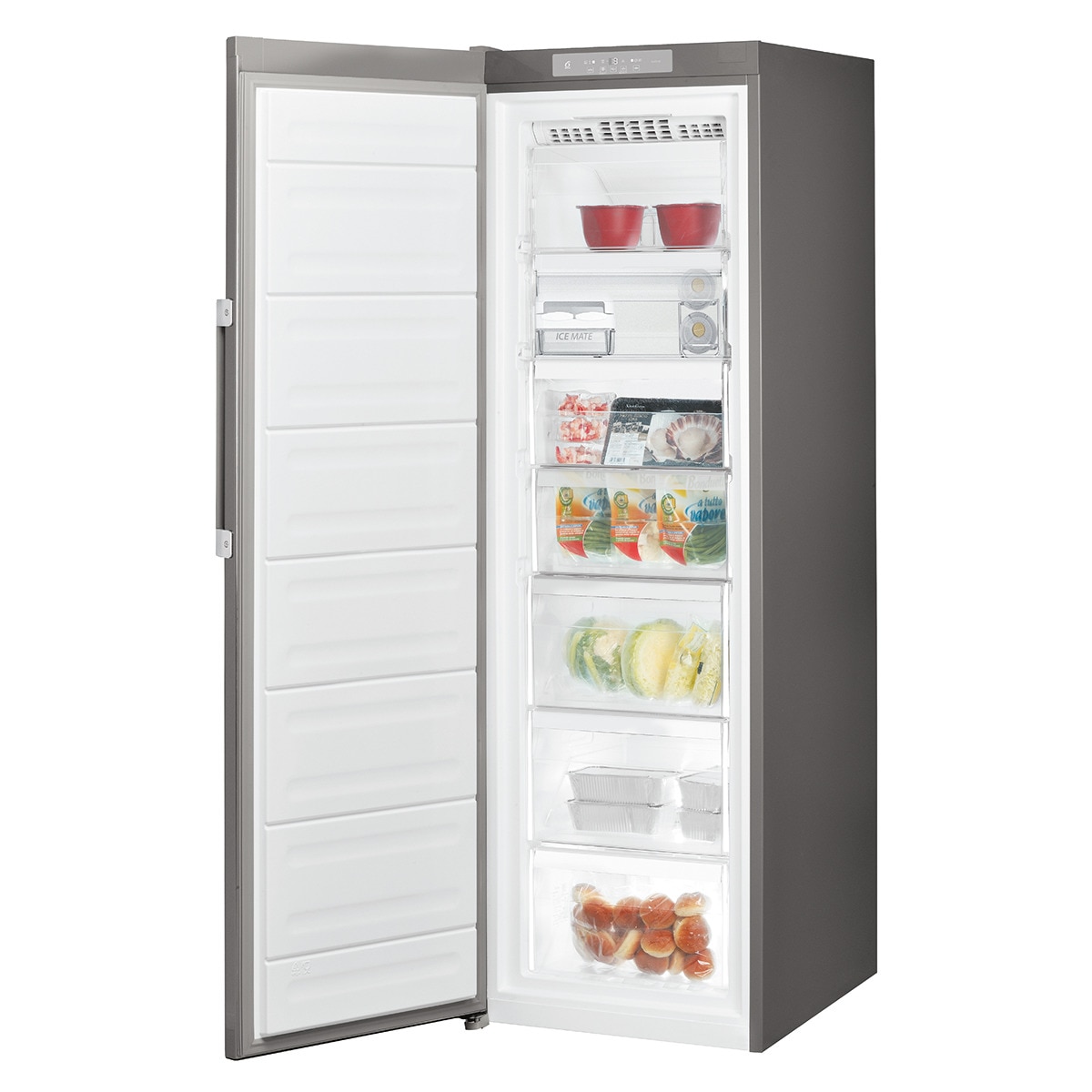 Congelador vertical Whirlpool No Frost - UW8 F2Y XBI F 2 Inox-4