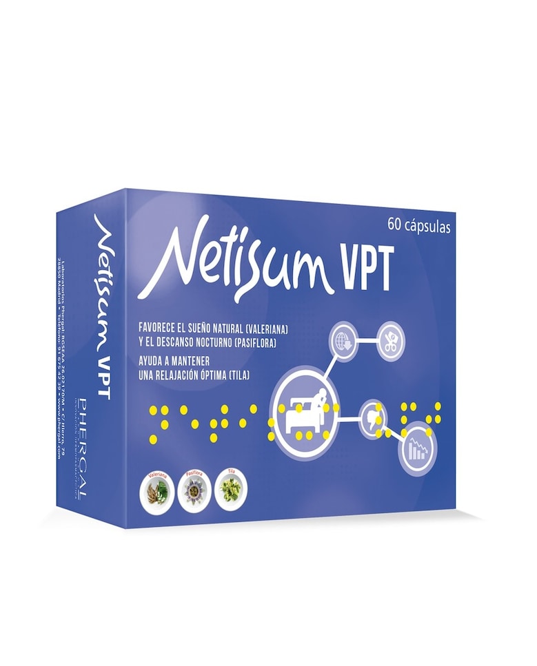 60 Cápsulas VPT para el Sueño Netisum 1