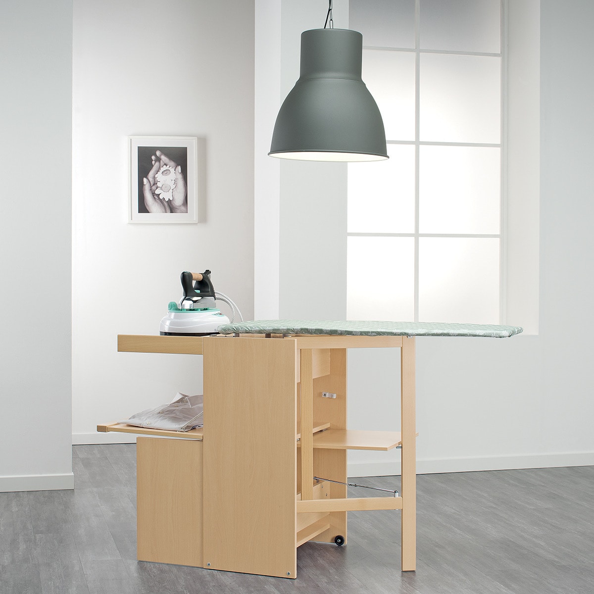 Móvel com tábua de engomar 101 x 49 loStiro Foppapedretti Natural-6