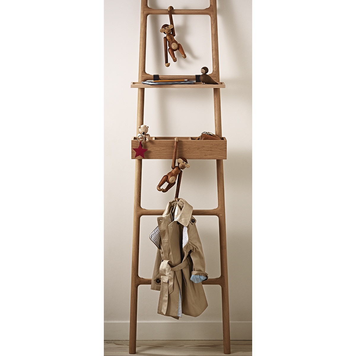 Figura Macaco de madeira Teca-9