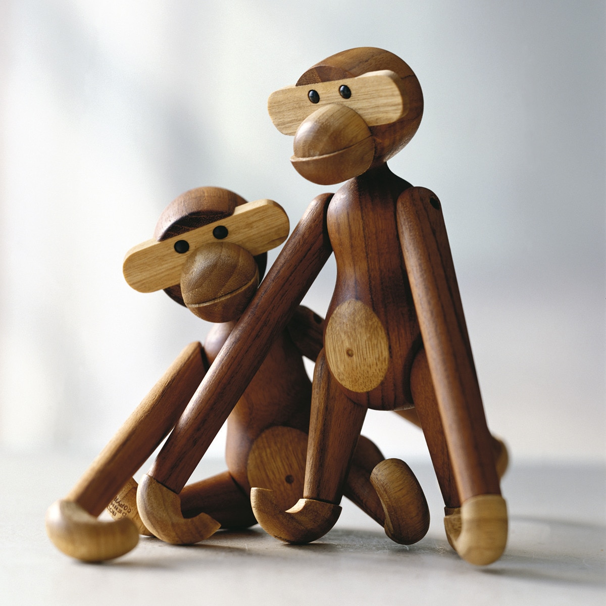 Figura Macaco de madeira Teca-10