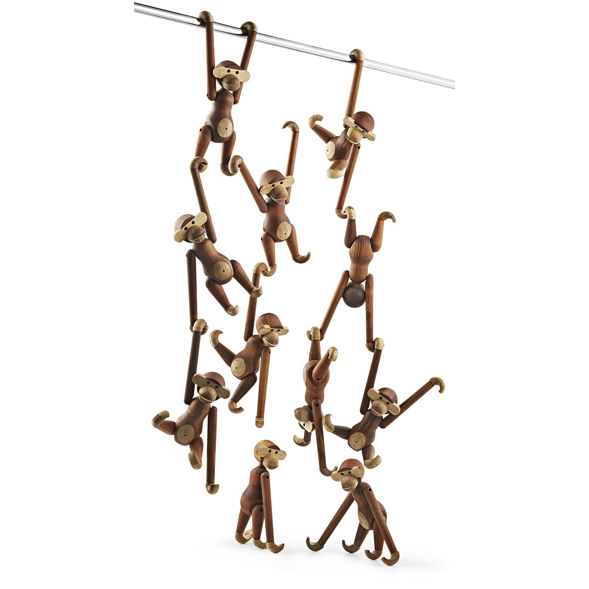Figura Macaco de madeira Teca-13