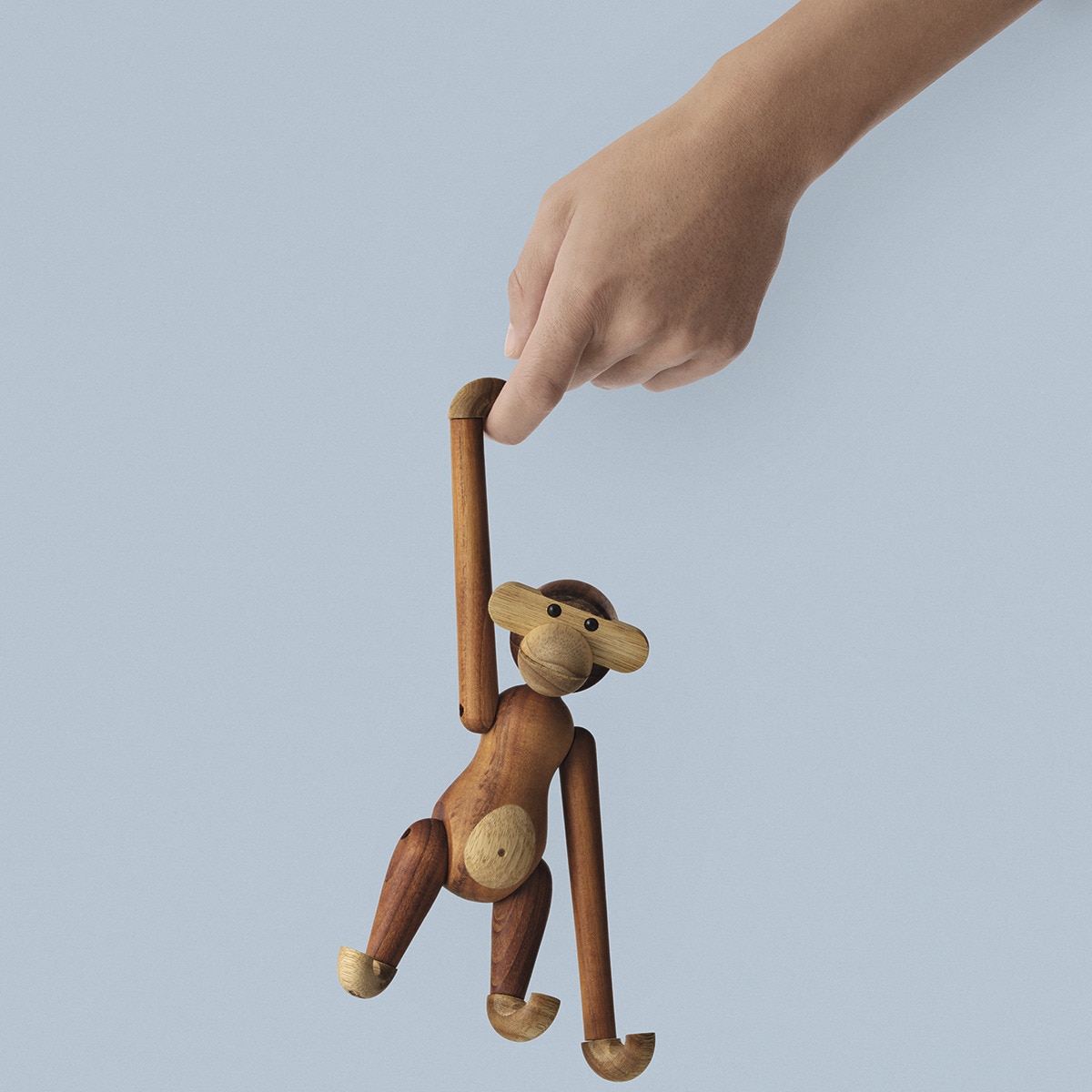 Figura Macaco de madeira Teca-7