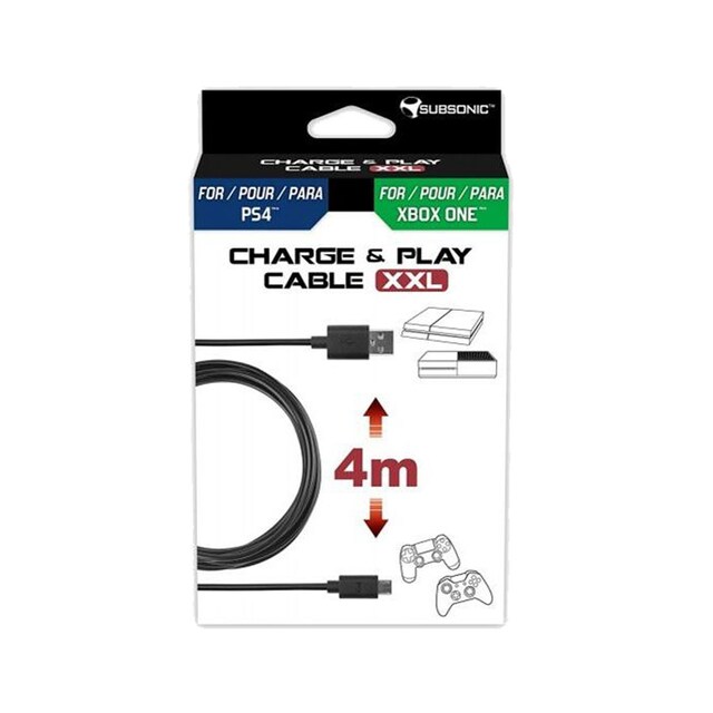 Imagem 0 de Cabo Comando Charge & Play PS4/Xbox one