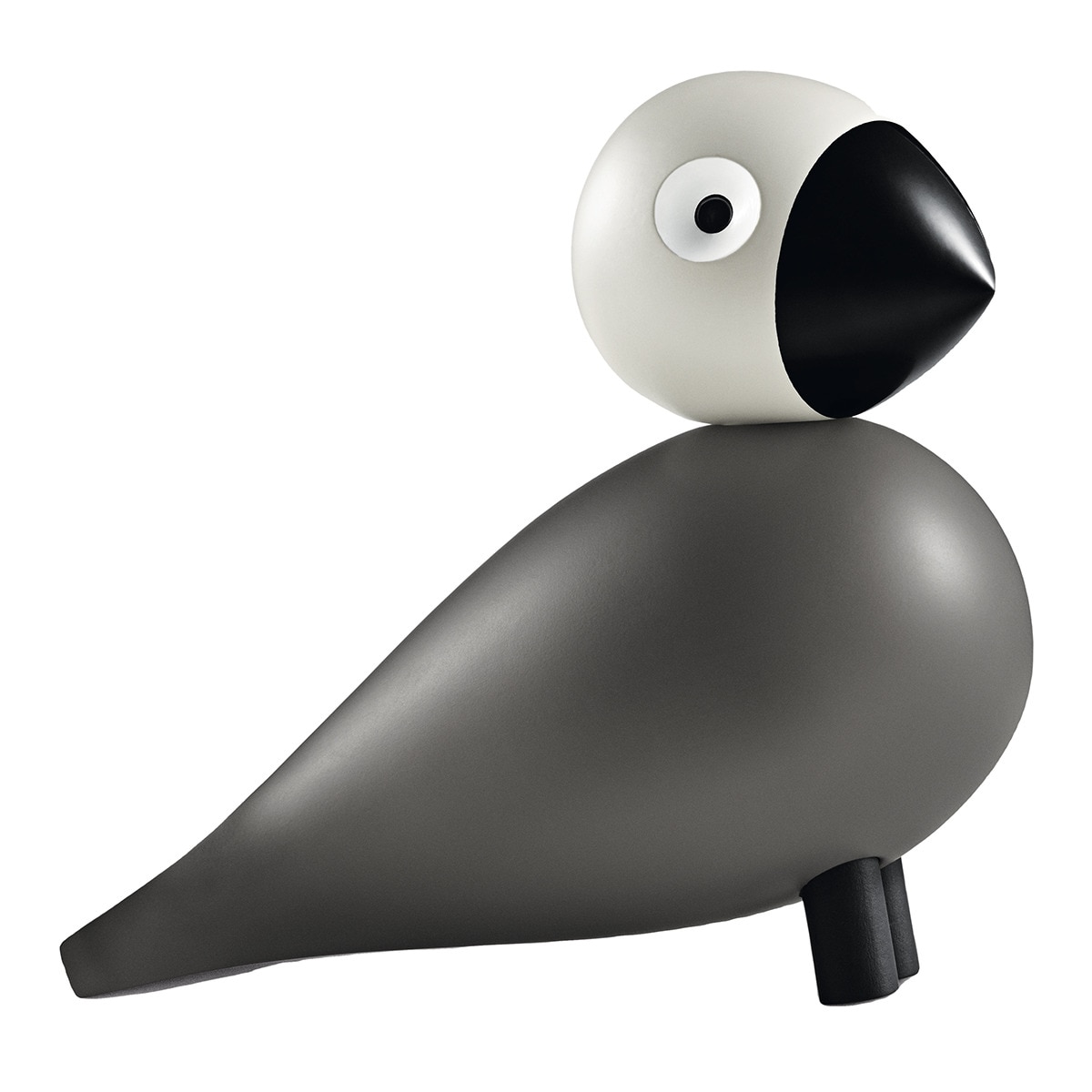 Figura pássaro de madeira Cinzento-1