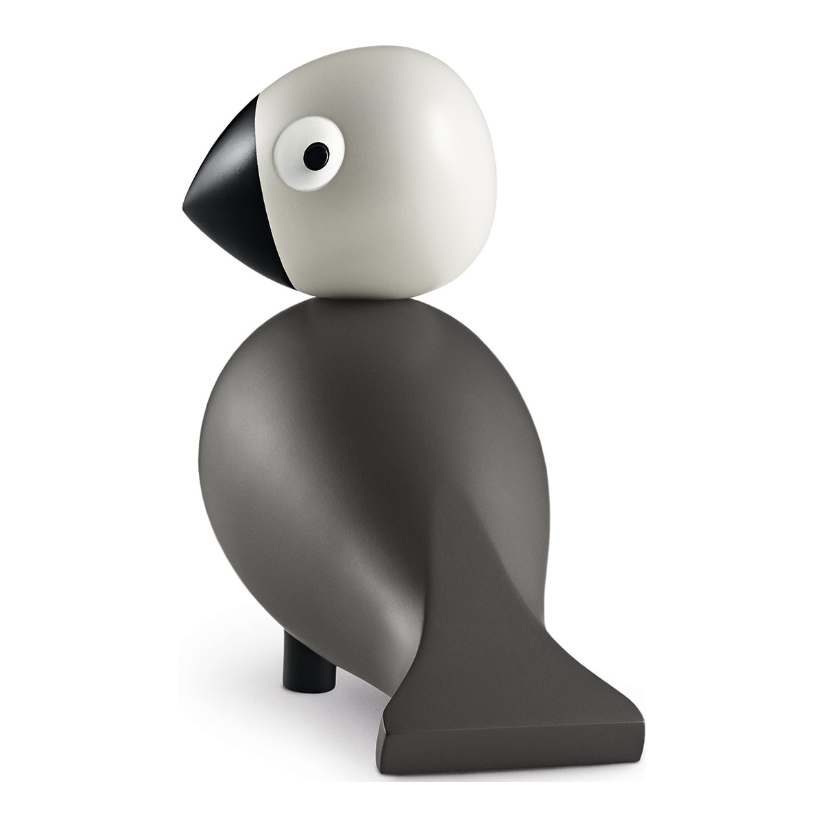Figura pássaro de madeira Cinzento-2