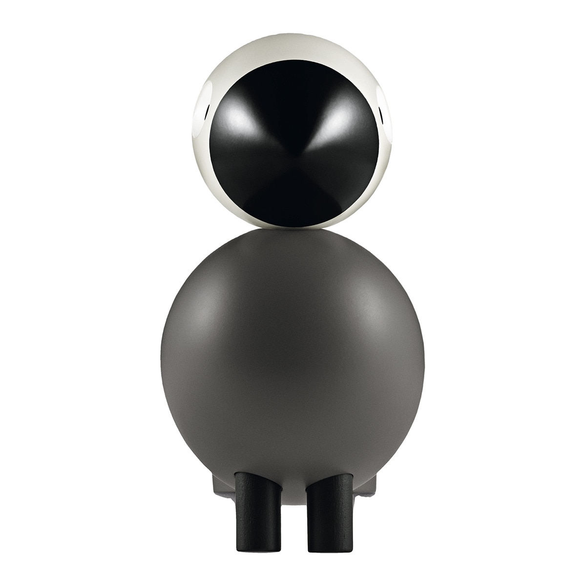 Figura pássaro de madeira Cinzento-3