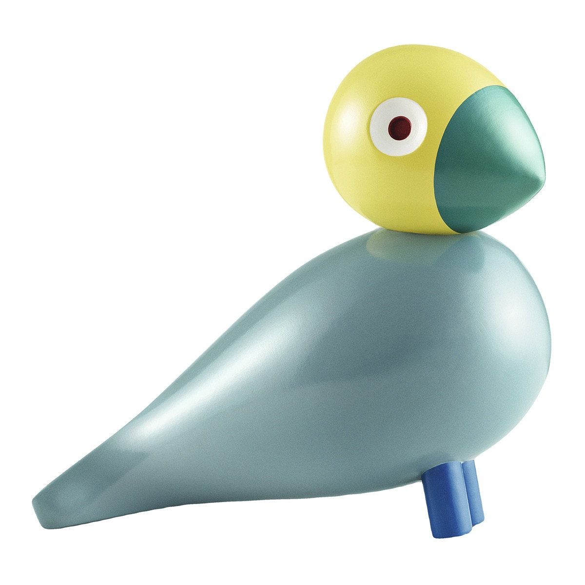 Figura pássaro de madeira Multicolor-1